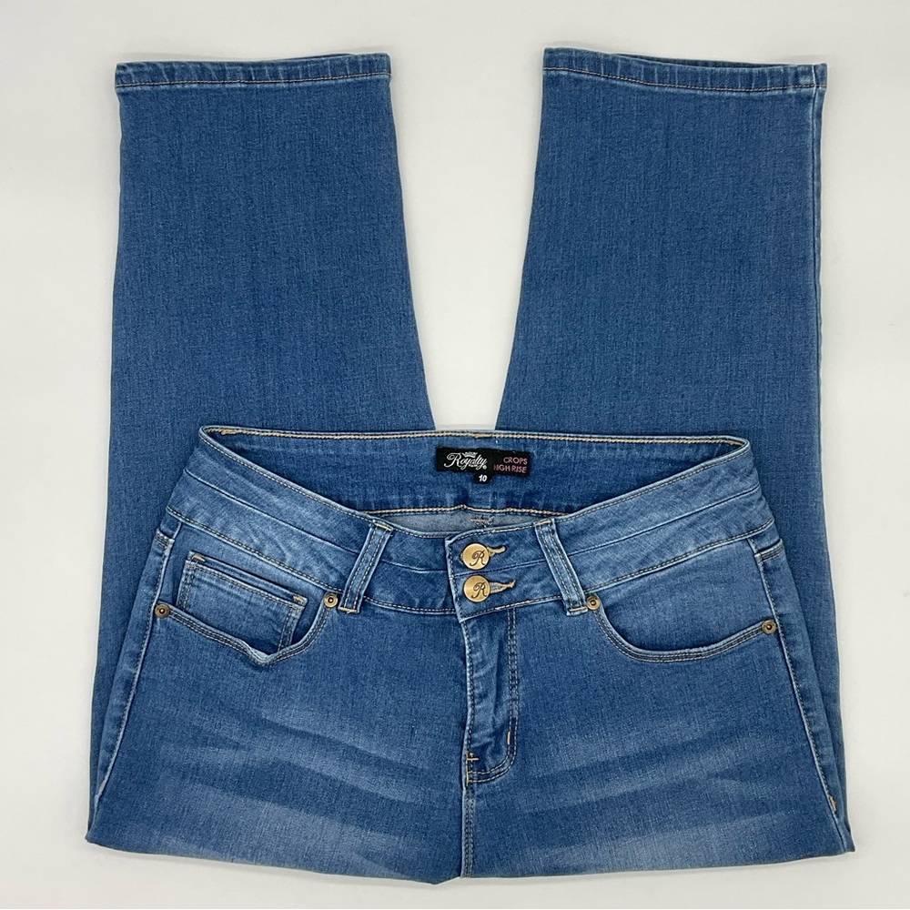 Royalty For Me High-Rise 20" Crop Jeans, 10 - Picture 8 of 10
